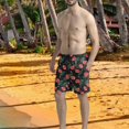 thumbnail image 3 of Binienty Men's Board Shorts Beach Swim Trunks With Red Cherry Print - Breathable Quick Dry for Summer Vacation and Water Activities, 3 of 5