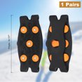 thumbnail image 2 of Uxcell Non-Slip Spikes, Ice Grippers Traction Cleats with 5 Steel Studs Cleats Snow Shoe Spikes Grip Black, 2 of 7