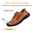thumbnail image 3 of Mens Mesh Casual Shoes Outdoor Lightweight Hiking Shoes Soft Breathable Sneakers Non-slip Driving Shoes Brown 10.5 US, 3 of 7