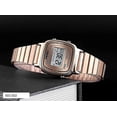 thumbnail image 4 of Reloj de Cuarzo electrónico pequeño y clásico para Mujer, Reloj Digital Delgado y Cuadrado de Acero Inoxidable, Reloj Digital Hs, 4 of 5