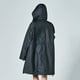 thumbnail image 5 of Chaqueta Larga Impermeable Al Aire Libre Con Capucha Impermeable Ligera Para Mujer L Negro SM SunniMix Chubasquero de mujer, 5 of 8