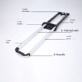 thumbnail image 2 of Telescopic Handle Replacement Pull Rod Suitcase Suitcase Handle For Luggage Suitcase Trolley Heavy Duty Suitcase Handle Black Type 1, 2 of 9