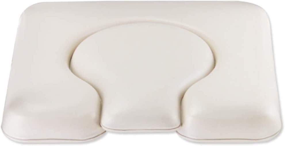 Nvzi PU Commode Seat Cushion, White U Shape Padded Cushion for Bedside