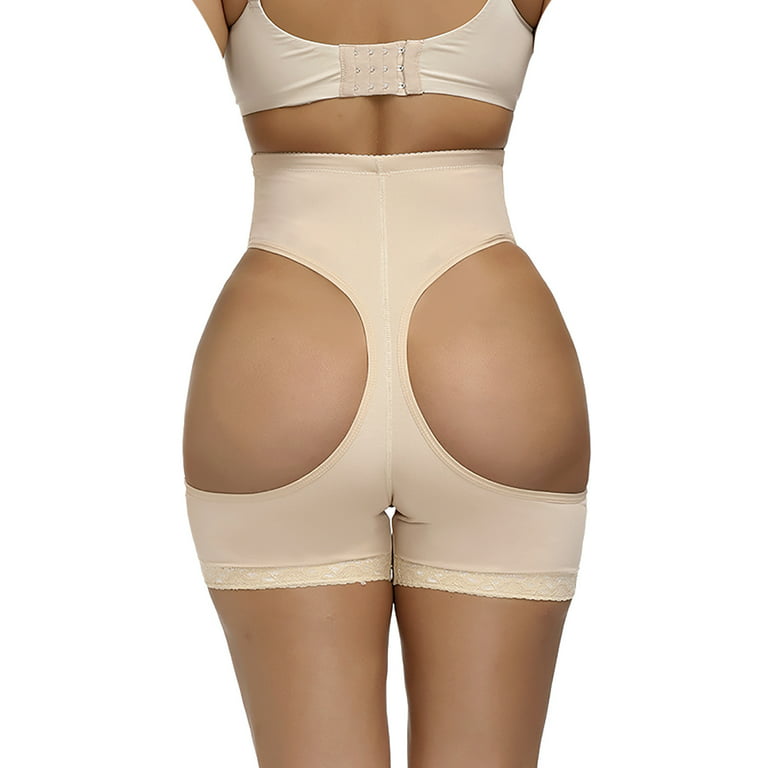 Women Butt Lifter Shapewear Open Back Slimming Solid Sculpting Body Shaper  Butt Lifting Bodysuit Cut Out Mesh Lace, White, Large : :  Clothing, Shoes & Accessories