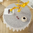 thumbnail image 3 of Round White Lace Tablecloth Vintage Table Cloth for Kitchen Home Table Decoration, 3 of 6