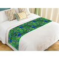 thumbnail image 1 of Camino de Cama ABPHQTO Pájaros de pavo Real Verde 50x241 cm, 1 of 1