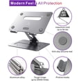thumbnail image 3 of Soporte laptop, brocoon Soporte ajustable escritorio, Soporte aluminio ventilado, compatible MacBook Air, HP y más, 10-17 pulgadas, 3 of 3