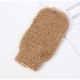 thumbnail image 2 of Mujeres Hombres Baño Scrubber Toalla Cuerpo Lavado Limpieza Profundo Ducha Guantes Guantes de eliminación de hogar Exfoliante Baño Marrón Inevent HA047902-01, 2 of 6