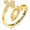 Jesus Fish-Golden, variant on 925 Sterling  Adjustable Open Ring for Women, Lotus Sunflower Snake Spoon Band Rings  Witches Knot   for Wife