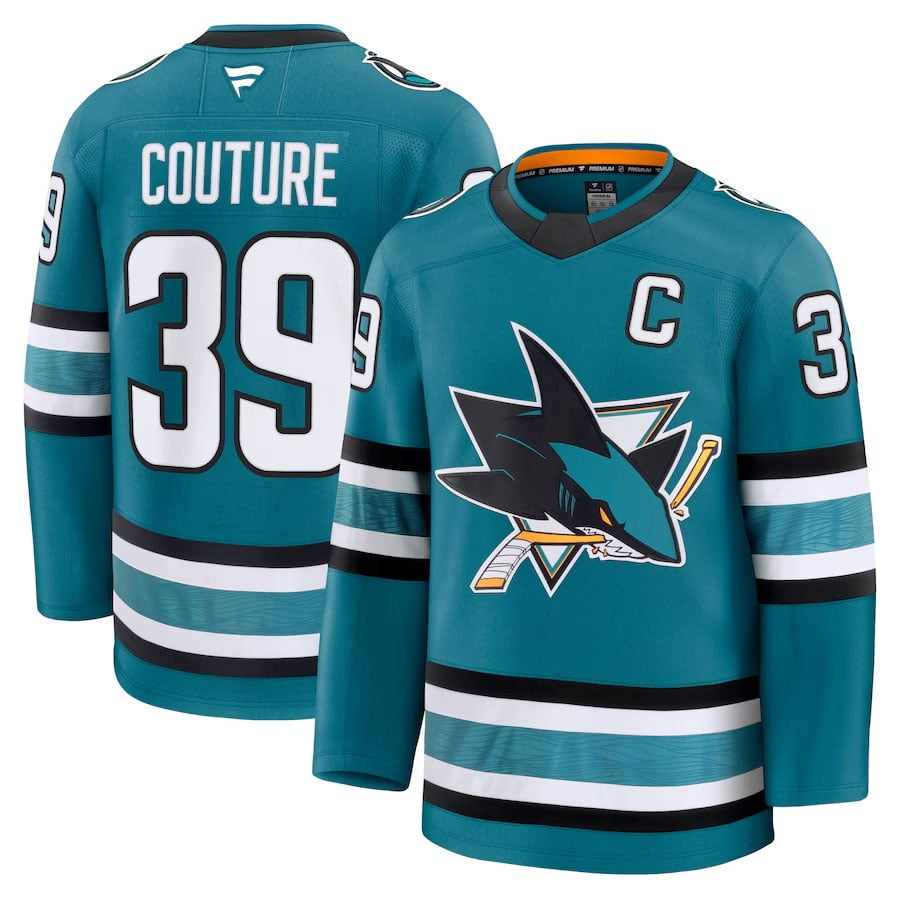 Men's Hockey Jersey San Jose Sharks Couture 39# Adult Sport Player
