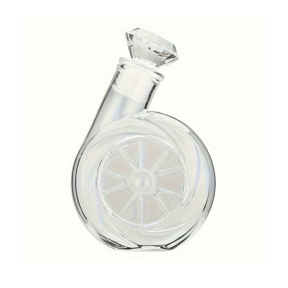 Glass Bottle With Stopper 500 ml Borosilicate Whiskey Decanter Portable Party Bottle 7.87 in x 4.92 in x 1.96 in