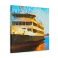 thumbnail image 2 of Ferry on the Seine - Canvas, 2 of 10