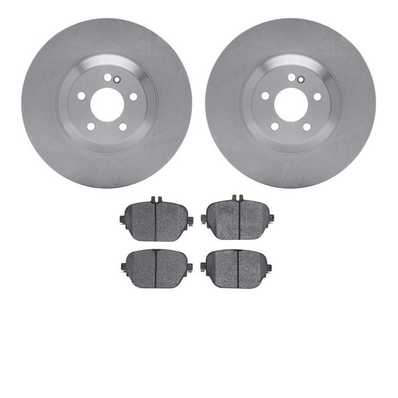 Dynamic Friction Company Rear Brake Rotors with 5000 Euro Ceramic Brake Pads 6602-63416
