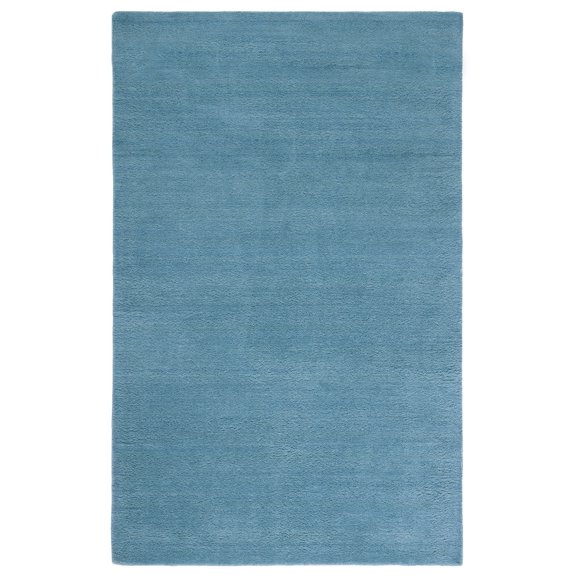 SAFAVIEH Himalaya Rachelle Solid Wool Area Rug, Turquoise, 5' x 8'