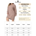thumbnail image 6 of GRACE & GRANDEUR Plus Size Sweater Dress for Women Long Sleeve Knit Pullover Short Sweater Dresses Army 3X Khaki, 6 of 6