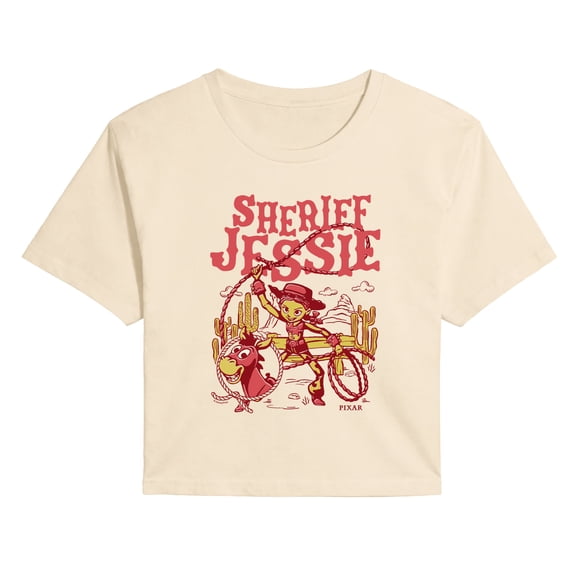 Toy Story 5 - Sheriff Jessie Western Poster - Juniors Cropped Graphic T-Shirt