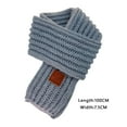 thumbnail image 2 of Kids Winter Knitted Warm Scarf Boys Girls Toddlers, Solid Color Soft Cotton Scarfs for Neck Warmer, Fashion Accessories,39in x 3in, 2 of 3