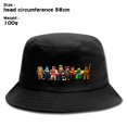 thumbnail image 1 of Sombrero de pescador de mundo Virtual, gorra de lavabo ROBLOX, protector solar al aire libre, visera solar, animación de dibujos animados impresa, sombrero informal, hombres y mujeres, 1 of 4