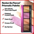 thumbnail image 4 of Revlon So Fierce! Prismatic, Long Lasting Matte and Pearl Cream Eyeshadow Palette, 961 That's A Dub, 0.21 oz., 4 of 6