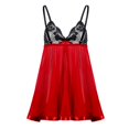 thumbnail image 3 of TAIAOJING Plus Size Sleepwear Lace Bow Nightwear Sleepwear Pajamas Nightwear S-6XL, 3 of 8