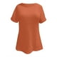 thumbnail image 4 of Camiseta informal y elegante de manga corta con cuello redondo y ribete de encaje para mujer, ideal para primavera-verano., 4 of 4