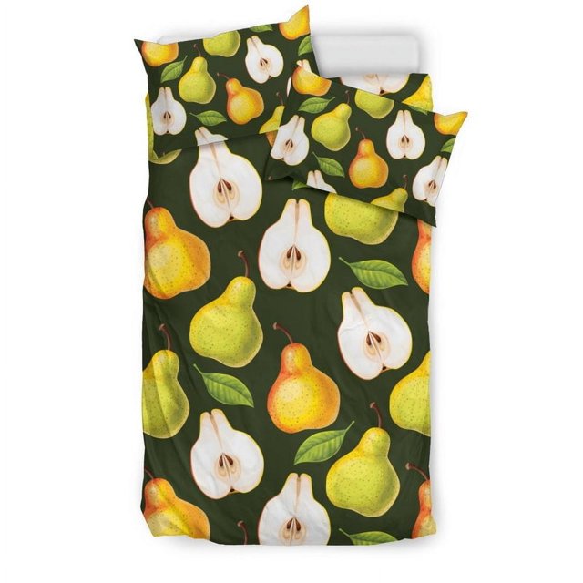 Juego de cama Pe06 con estampado de pera