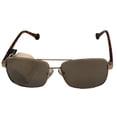 thumbnail image 2 of Converse Men Sunglass Gold Rectangle Fashion Metal, Brown Flash Lens H052, 2 of 6