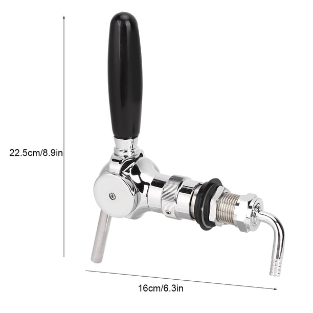 Grifo De Cerveza, Fácil De Instalar Bola De Control De Flujo Grifo De Cerveza Amplia Aplicación Duradera Para Picnics Para Cerveza Casera