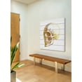 thumbnail image 5 of "Skull Gold" Painting Print on White Wood, 5 of 7