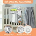 thumbnail image 5 of BUSATIA Hanging Diaper Caddy Organizer,Changing Table Diaper Organizer,Baby Hanging Diaper Stacker Nursery Caddy Organizer for Cribs Playyard Baby Essentials Storage,Diaper Holder Organizer, 5 of 7