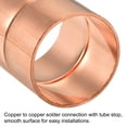 thumbnail image 5 of Uxcell 28.6mm Straight Copper Pipe Coupling Connecting Adapter Solder Connection for Plumbing 5 Pack, 5 of 5