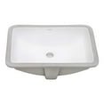 thumbnail image 2 of Ruvati 21 x 14 inch Undermount Bathroom Sink - White Rectangular Porcelain Ceramic with Overflow - Small Bathroom Sink for Vanity - Durable Bath Sinks - Ideal Bathroom Sinks - RVB0721, 2 of 4