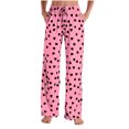 thumbnail image 2 of CHUMUD Women's Cute Heart Print Pj Pants Holiday Comfy Lounge Sleepwear Bottoms with Pockets & Drawstring, Valentine's Day Gift, 2 of 8