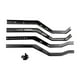 thumbnail image 1 of 4 piezas de rieles de chasis de coche RC 1/10, piezas de repuesto profesionales, fáciles de instalar Negro, 1 of 9
