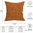 thumbnail image 4 of Fall Autumn Pumpkin Throw Pillows Cover Set of 2,Orange Pumpkins Thanksgiving Outdoor Pillow Covers 18x18 Inch Harvest Linen Decorative Pillow Cases for Home Bedroom Couch Sofa Decor, 4 of 6