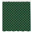 thumbnail image 2 of Ambesonne Checkered Shower Curtain, Abstract Old Classic Art, 69"Wx84"L, Black and Green, 2 of 4