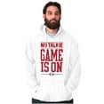 thumbnail image 3 of No Talkie Game is On Football Men's Big & Tall Graphic Hoodie Brisco Brands 4X, 3 of 5