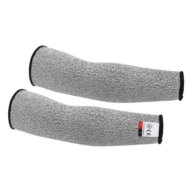 Unique Bargains 16' Level 5 Protection Cut Resistant Sleeves Arm Protectors Guard, Grey 1 Pair