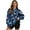 Blue Butterfly, variant on Xoenoiee Horse Butterfly Cherry Blossom Print Sweatshirts for Women Oversized Pullover Crewneck Tops Long Sleeve Sweaters Comfy Fall Winter Outfits Clothes 2025 Fashion, Size S