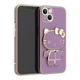 thumbnail image 1 of Hello Kitty Mirror Bracket Holder Phone Case For Huawei P60 Pro Plus P50 P40 P20 P30 Lite P Smart Z Y9 Prime 2019 Plating Cover LXY, 1 of 7