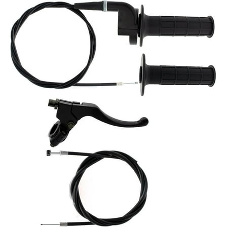 OTTULUR7/8 inch Handle Grips and Cable Set Twist Grip Throttle Handlebars Replacement for 50cc 60cc 66cc 90cc 110cc 125cc 140cc 150cc 190cc 200cc 4-Stroke Dirt Bike