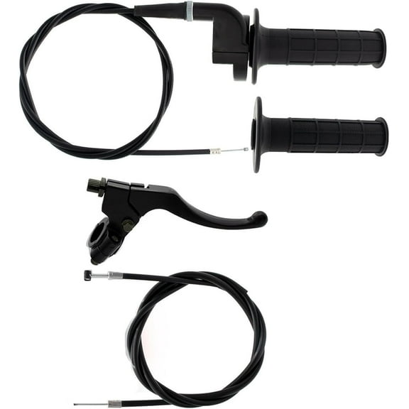 OTTULUR7/8 inch Handle Grips and Cable Set Twist Grip Throttle Handlebars Replacement for 50cc 60cc 66cc 90cc 110cc 125cc 140cc 150cc 190cc 200cc 4-Stroke Dirt Bike