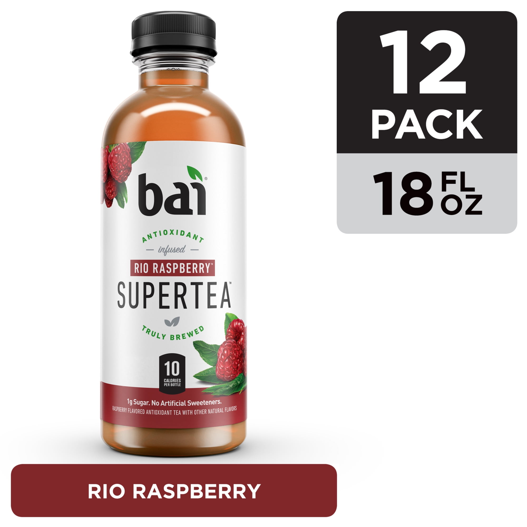 Bai Iced Tea, Rio Raspberry, Antioxidant Infused Supertea, 18 Fluid