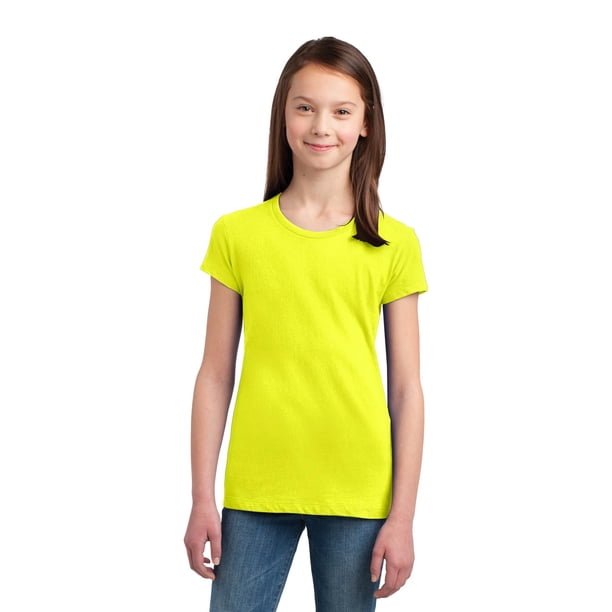 District® Girls The Concert Tee®. DT5001YG Amarillo neón S Distrito DT5001YG