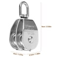 thumbnail image 2 of REOFLYUP Pull Down Pulley System for Lifting in Silver Stainless Steel 1Set, 2 of 8