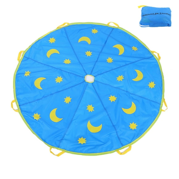 1.8M Outdoor Children Sports Rainbow Umbrella Kids Jump Sack Play Ballute Parachute