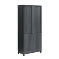 thumbnail image 2 of Jodie Bookcase made from Engineered Wood in Charcoal Gray - Set of 3, 2 of 6