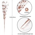 thumbnail image 6 of 10 Pcs Christmas Glitter Berries Stems, 16 Inch Artificial Christmas Picks for Christmas Tree Ornaments, DIY Xmas Wreath, Crafts, Holiday and Home Decoration (Rose Gold), 6 of 7