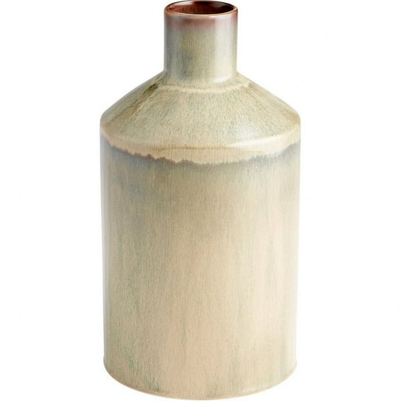10534-Cyan lighting-Marbled Dreams - Vase - 6.75 Inches Wide by 13 Inches High