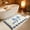 Black, variant on Bow Bath Mat – Black White Scalloped Bathroom Rug, Cute Preppy Coquette Decor, Soft Plush Non Slip Floor Carpet for Vanity or Shower